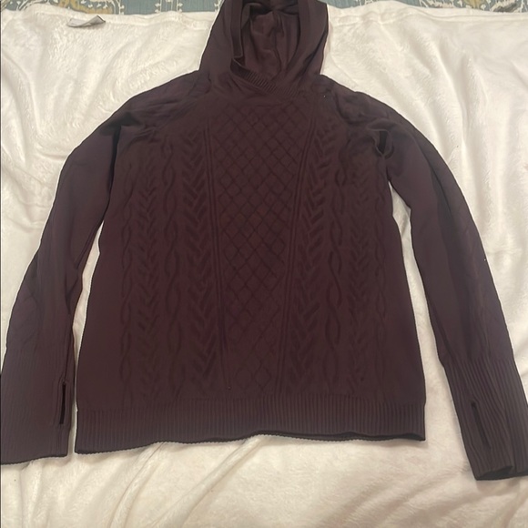 lululemon athletica Tops - lululemon athletica restless pullover Maroon Hooded Sweater